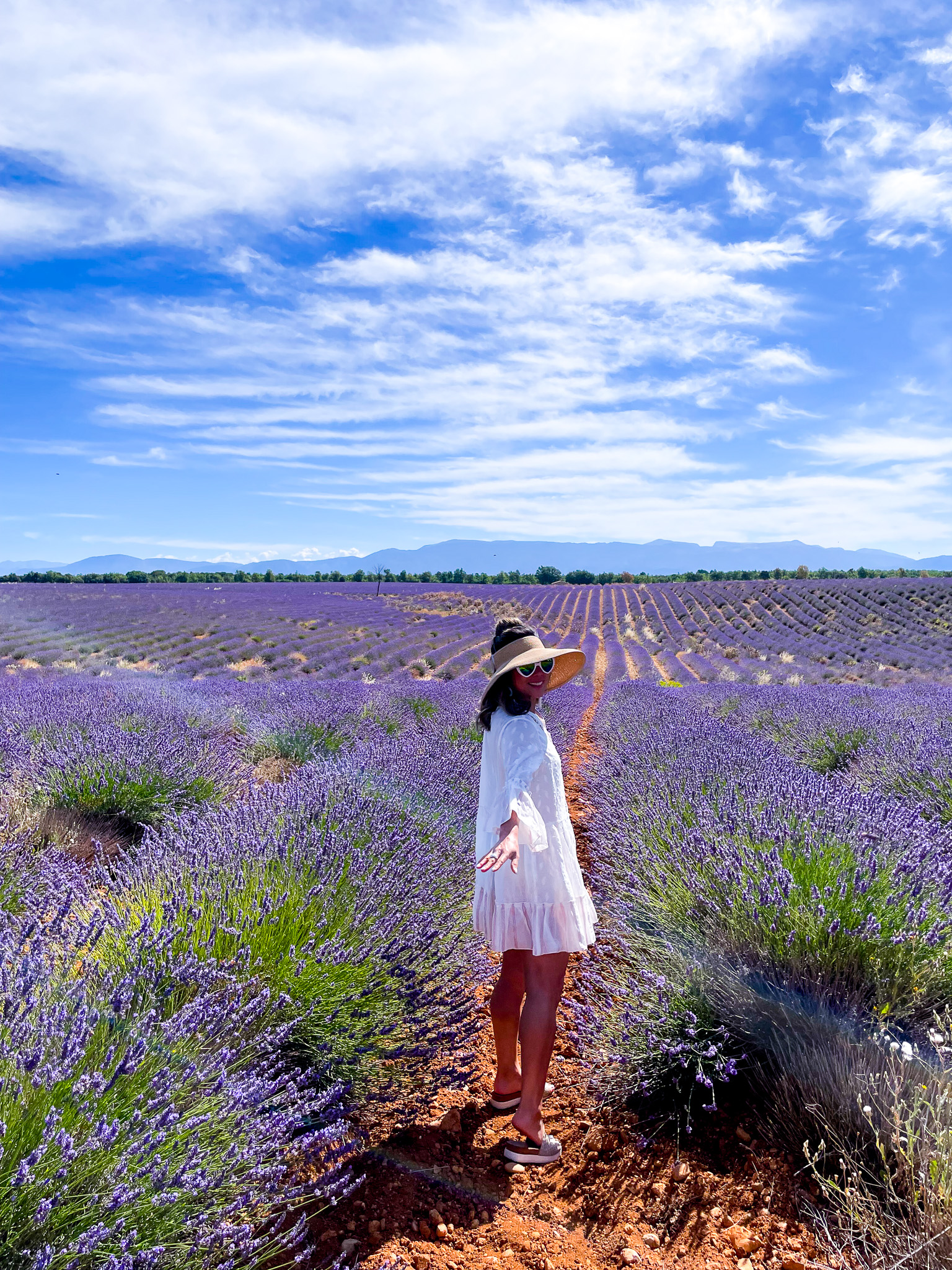 Erika at Lavandes Angelvin, lavender field in Provence, France